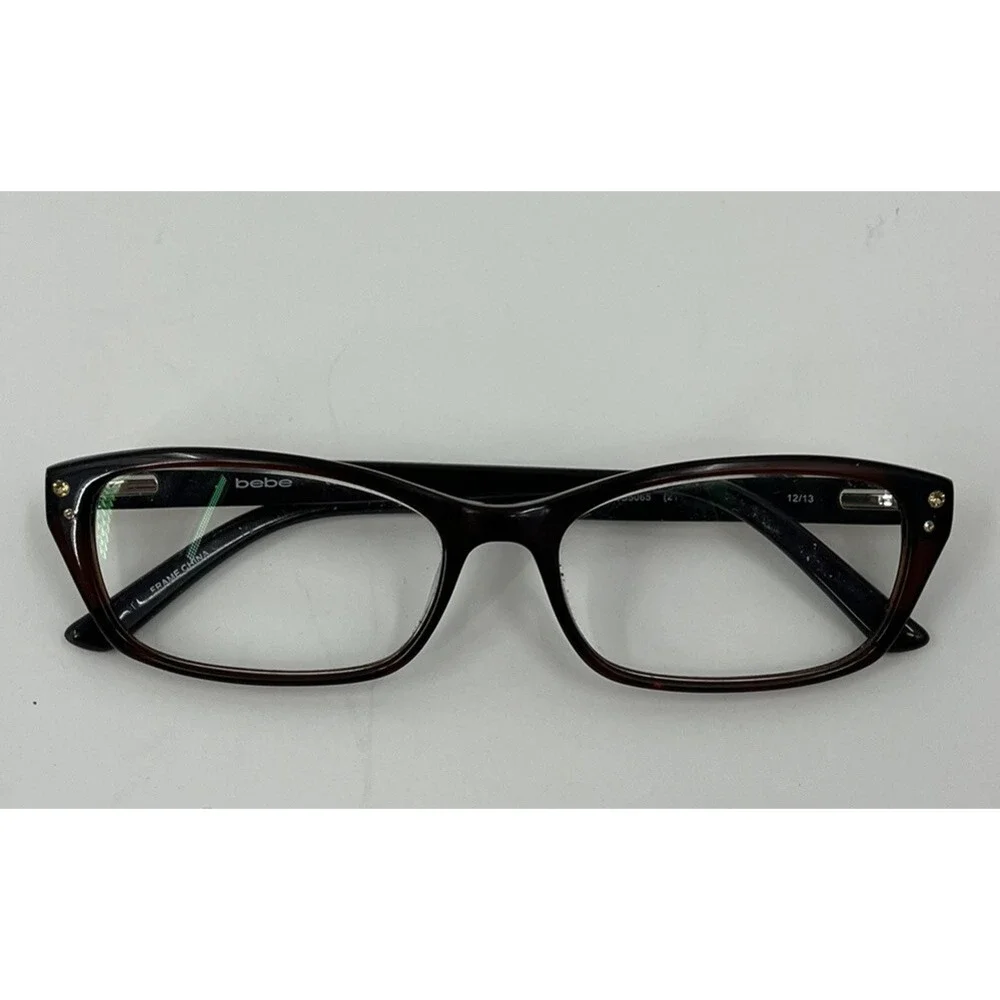 Bebe Hot Stuff Topaz Brown Leopard Cheetah 52-14-135 Eyeglasses Frames